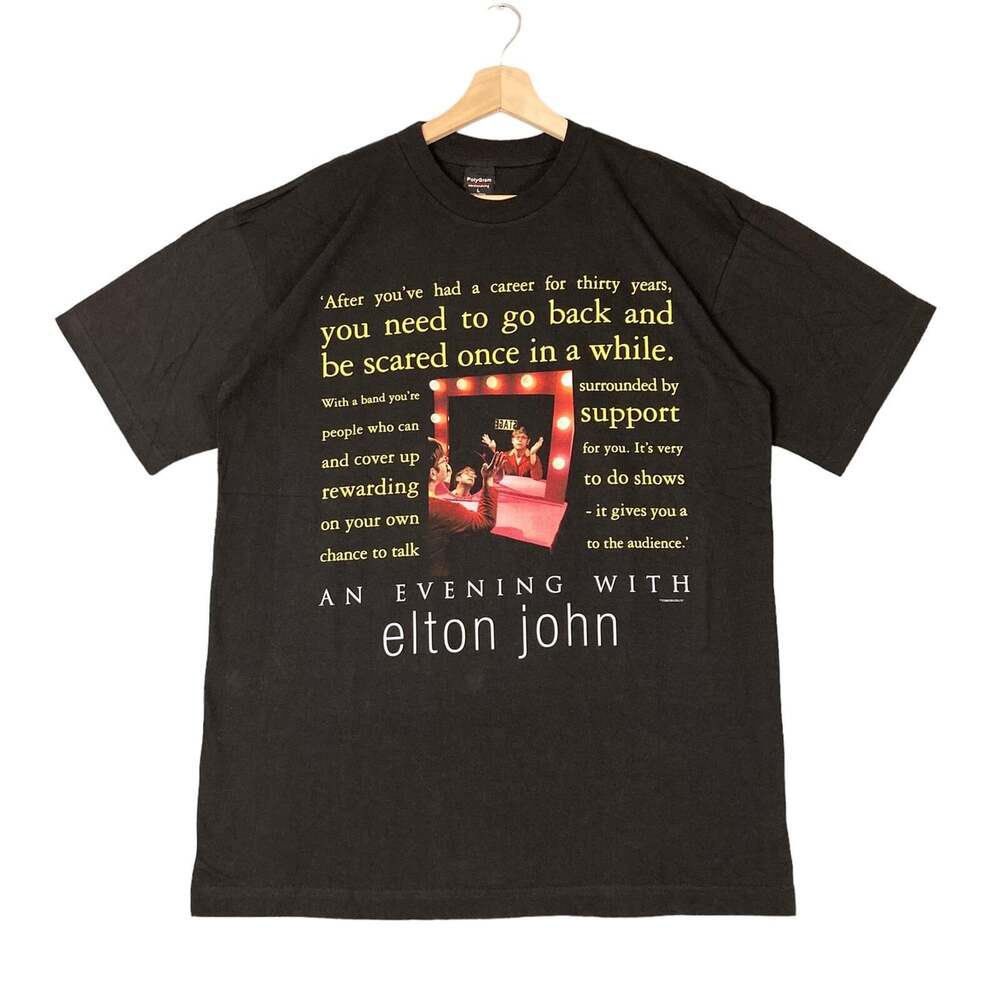 Vintage 1999 Elton John An Evening With Tour T-Shirt Men’s Size Large PolyGram